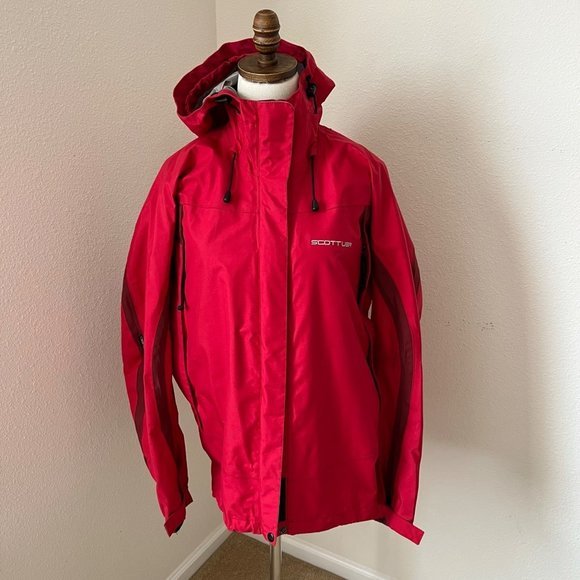 Scott USA Ski Snowboarding Jacket Womens Large Red Thermal Insulation Hooded EUC - Picture 1 of 12